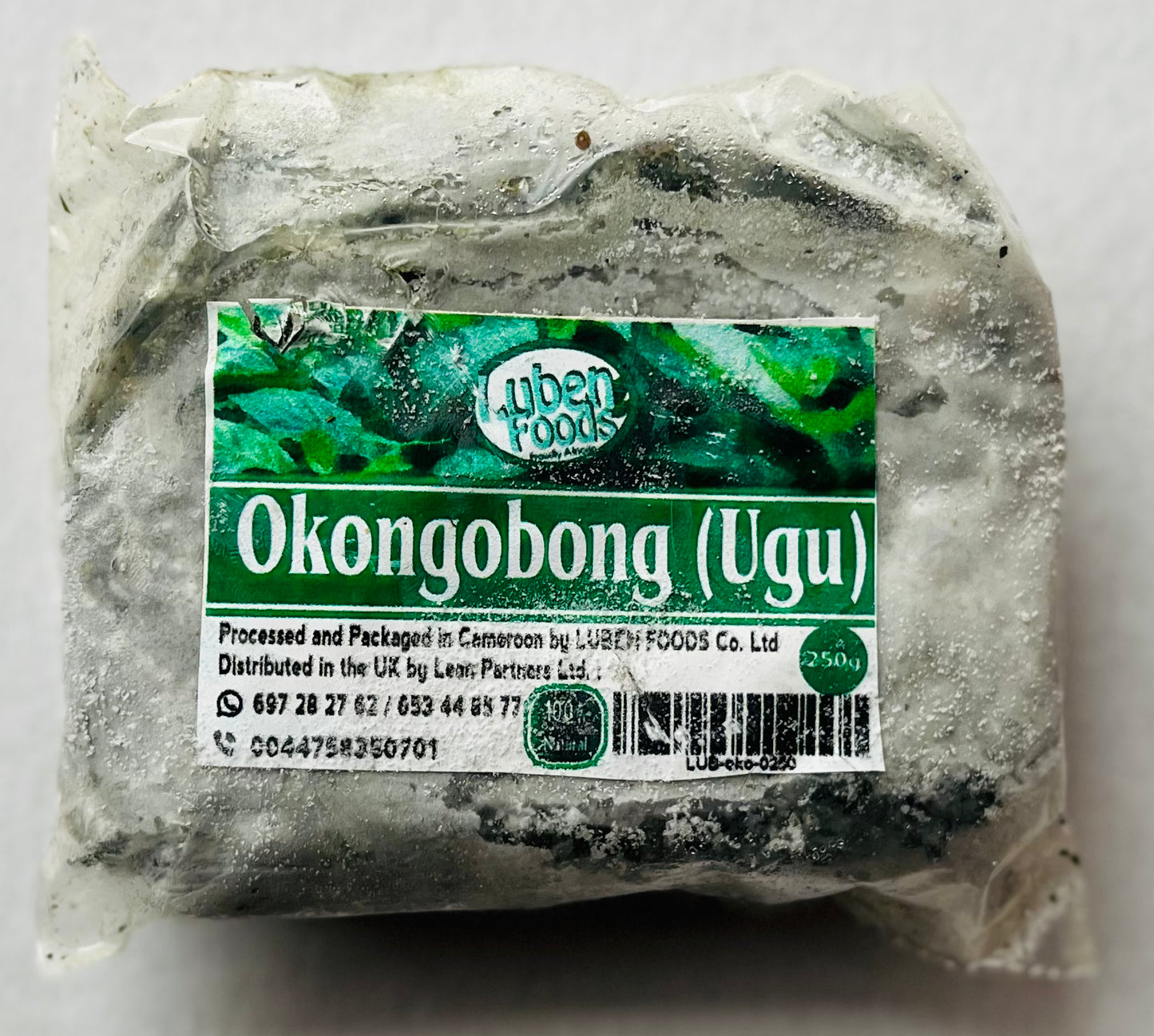 250g Fresh Frozen Ugu/Okongobong