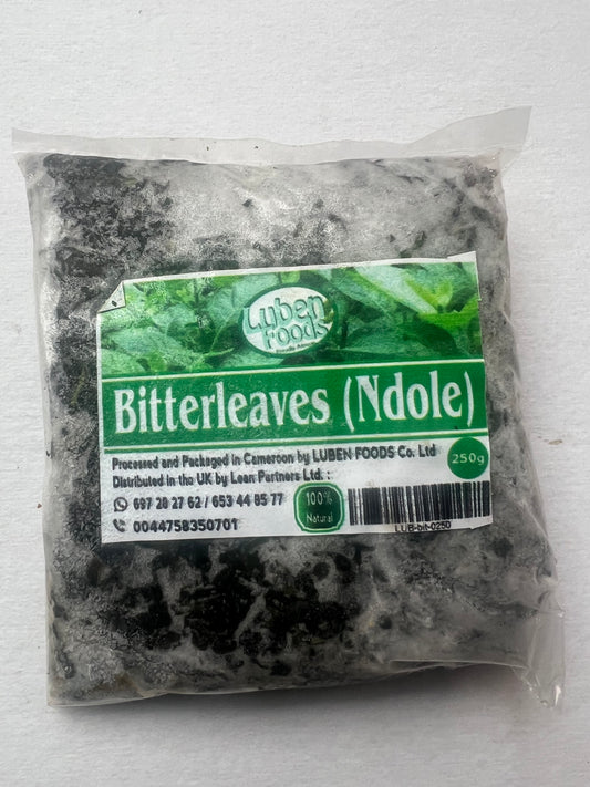 250g Fresh Frozen Sweet (Ndole) Bitter Leaves