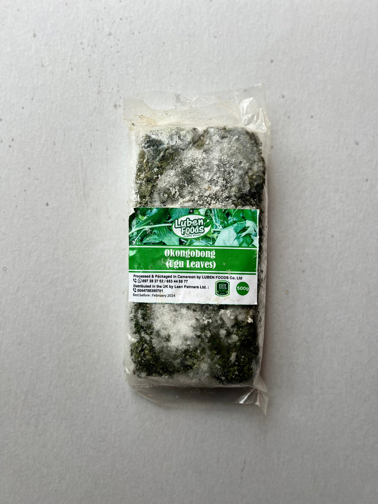 500g Fresh Frozen Ugu/Okongobong